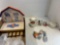 ENESCO Mary moo moos cows and Lionel train display and other display, and miscellaneous