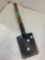 East German field shovel, bat logo, 1950s entrenching tool