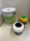McDonalds tin and vintage pale, happy meal buckets