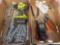 multimeter, wrench set, Ryobi drill with battery