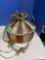 Stained glass leaded hanging light fixture