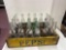 wooden Pepsi Cola crate and 16 Pepsi bottles, and 3 Coca-Cola bottles