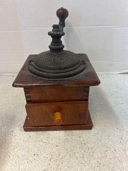 antique Logan and Strobridge Franco American coffee grinder
