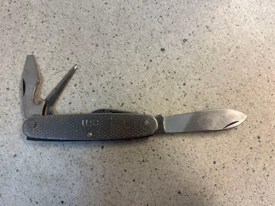 1974 CAMILUS US Army military pocket knife, 4 blades