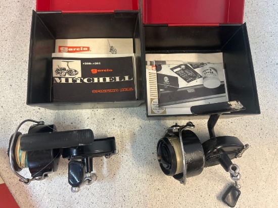 2 Mitchel Garcia 300 reels in boxes with papers