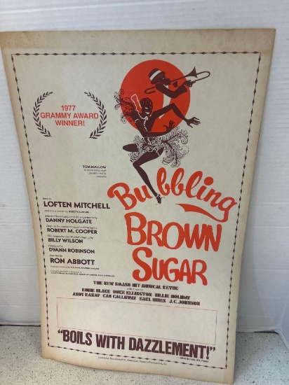 bubbling brown sugar, musical play poster
