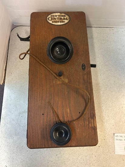 New York Central system Railroad antique wall telephone