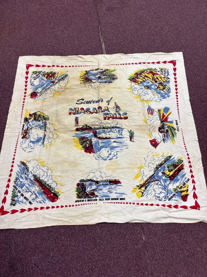 Vintage Niagara Falls tablecloth