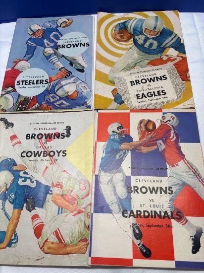 1961 Cleveland Browns game programs