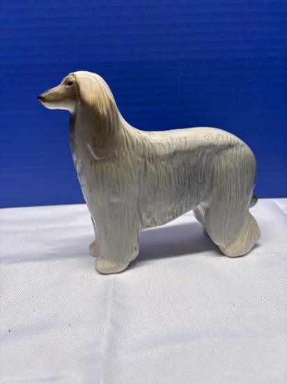 Afghan hound porcelain figurine
