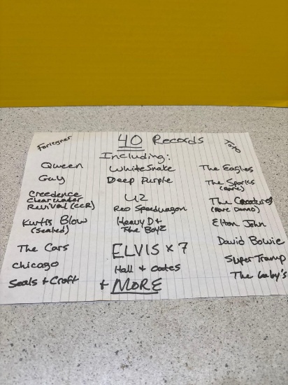 Vinyl record albums, see list