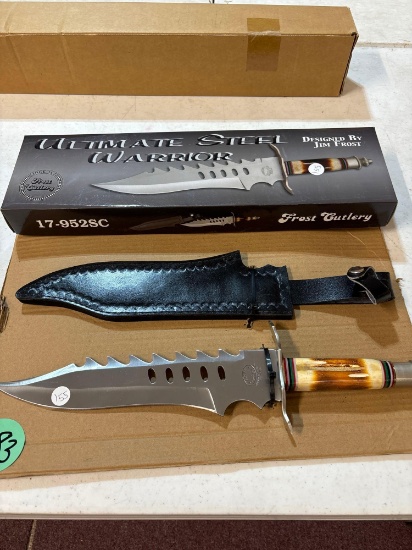 Jim Frost, Frost cutlery, ultimate steel warrior, large knife