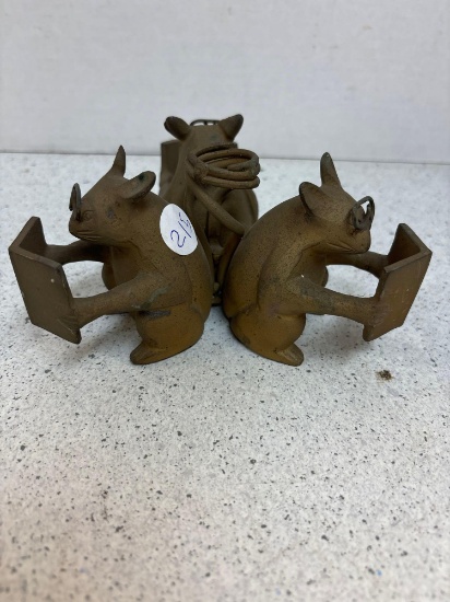 Three blind mice candleholder