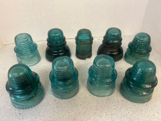 vintage glass insulators