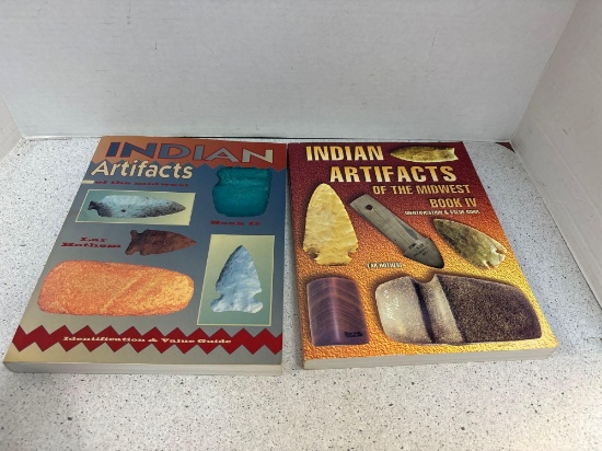 Indian artifact books by Lar Hothem