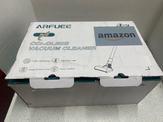 ARFUEE cordless vacuum cleaner in box