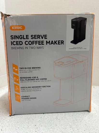 Single serve iced coffee maker