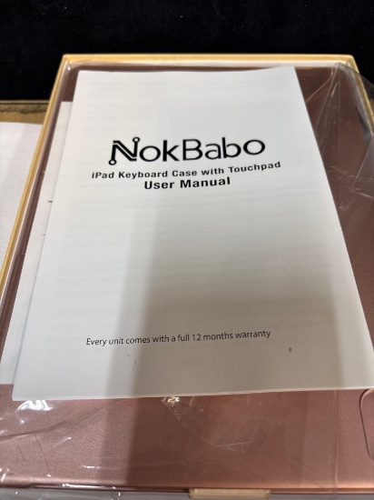 nOKBABO iPad keyboard case with touchpad