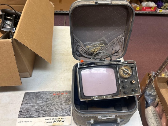 vintage Sony micro TV