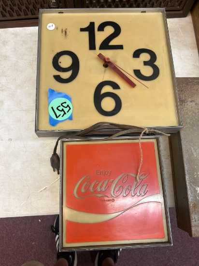 vintage Coca Cola clock