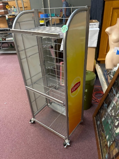 three tier Lipton display rack