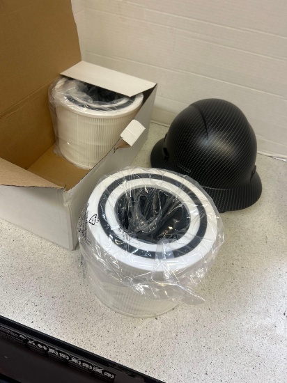 New filter replacements, and protective helmet