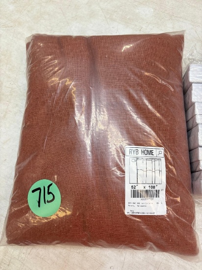New terra-cotta curtain panels 52 x 108