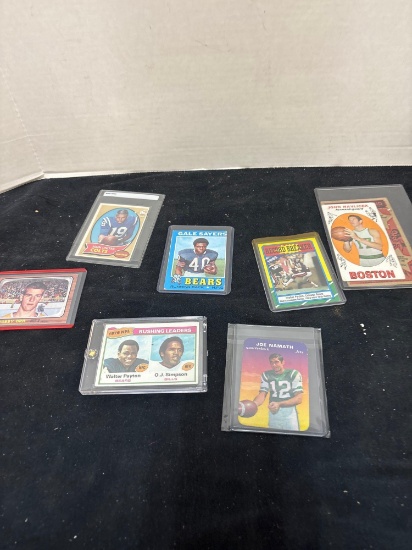 various sports cards