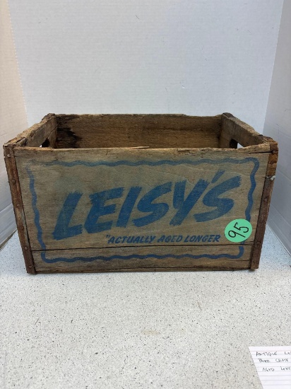 Antique LEISYs Wooden beer crate