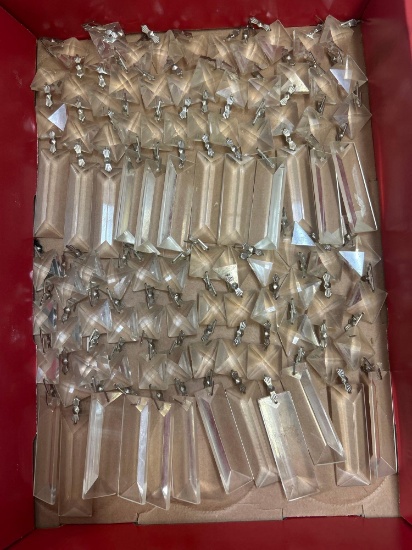 vintage hanging crystal prisms
