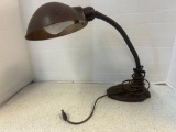vintage art deco gooseneck lamp
