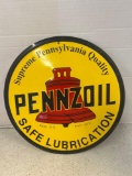 PENNZOIL metal sign