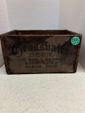 Antique George Renner, Akron Ohio, Grossvater beer wooden crate