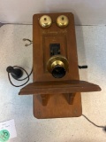 guild Country BELLE wooden crank wall phone radio
