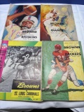 1961 Cleveland Brown game programs