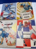 1961 Cleveland Browns game programs