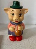 Pig Chalkware bank