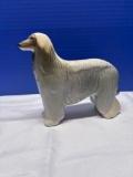 Afghan hound porcelain figurine