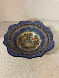 Polish pottery hand painted bowl