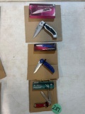 3 folding pocket knives