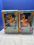 HASBRO softies, baby Mickey and baby Minnie mouse