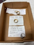 18 karat gold filled and gold electroplated Rings, see pictures and descriptions
