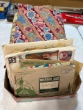 Vintage fabric and quilting patterns