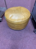 Mid-century ottoman on casters