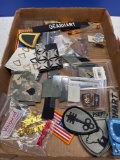 Military badges pins etc.