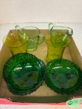 Green glassware
