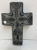 Carved stone crucifix