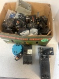 large lot of industrial switches and electronics