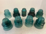 vintage glass insulators