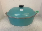 turquoise teal oval club roaster